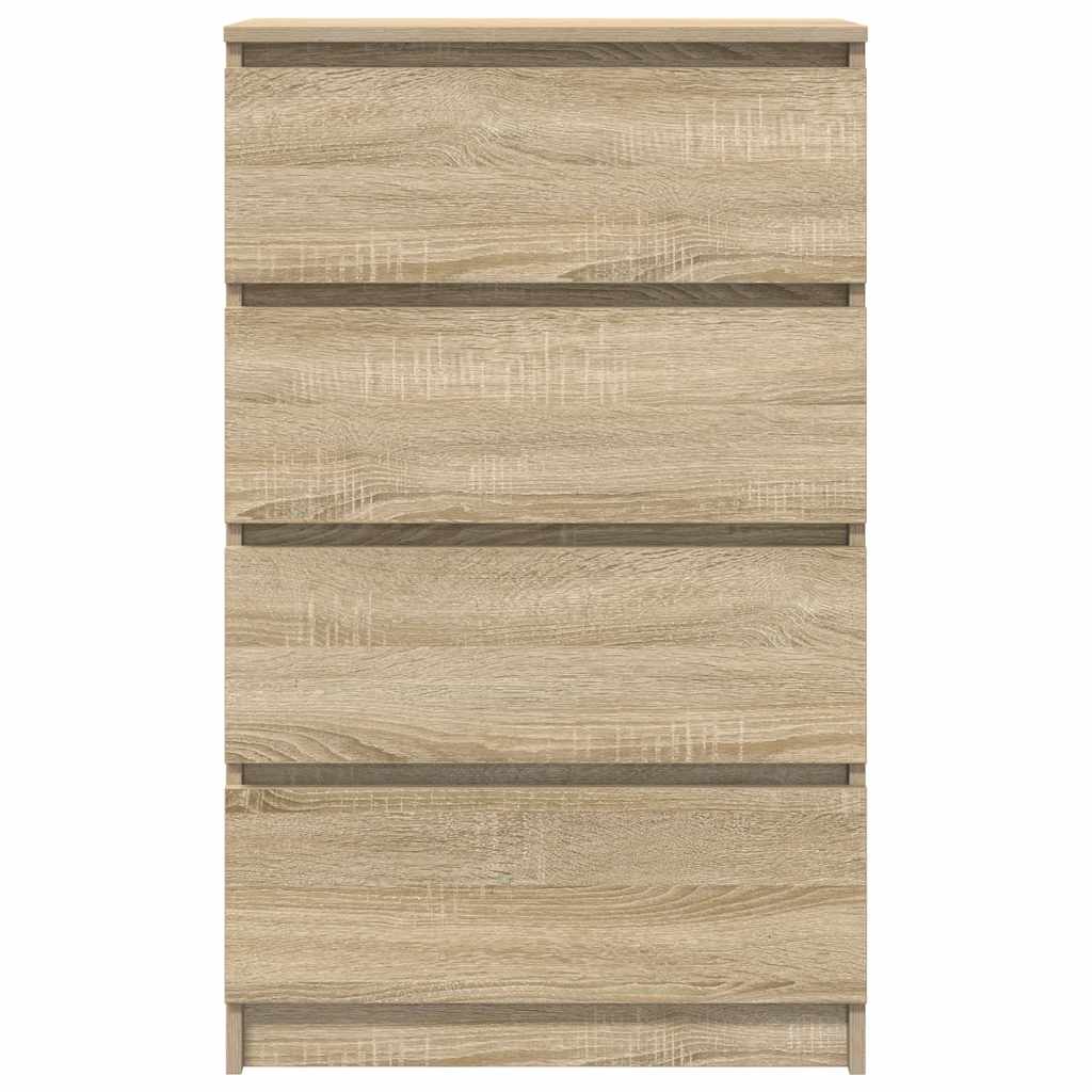 Skjenk Sonoma Eik 60X35X98,5 Cm Konstruert Tre