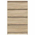Skjenk Sonoma Eik 60X35X98,5 Cm Konstruert Tre