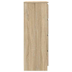 Skjenk Sonoma Eik 60X35X98,5 Cm Konstruert Tre
