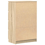 Skjenk Sonoma Eik 60X35X98,5 Cm Konstruert Tre