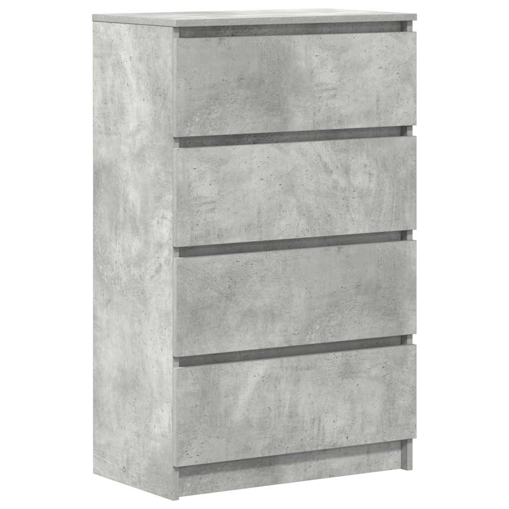 Skjenk Betonggrå 60X35X98,5 Cm Konstruert Tre
