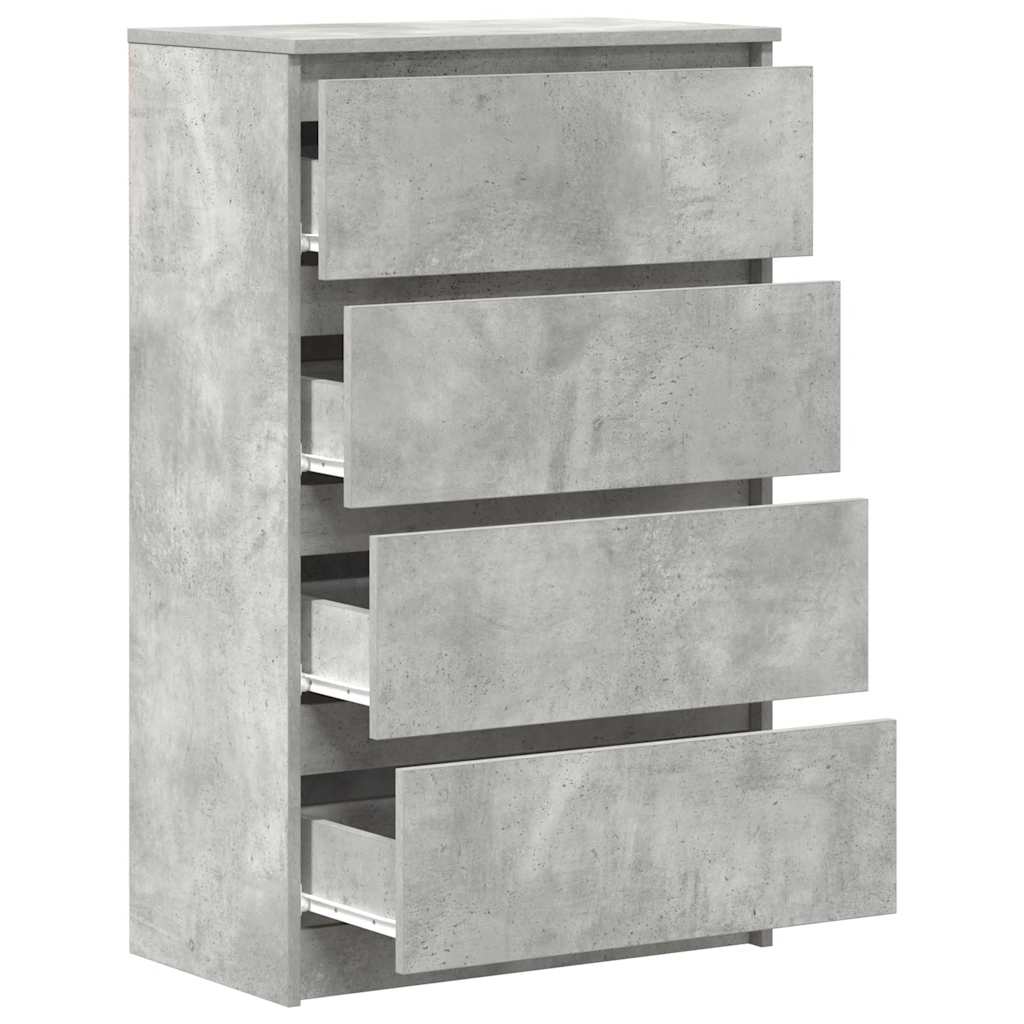 Skjenk Betonggrå 60X35X98,5 Cm Konstruert Tre