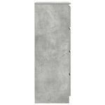 Skjenk Betonggrå 60X35X98,5 Cm Konstruert Tre