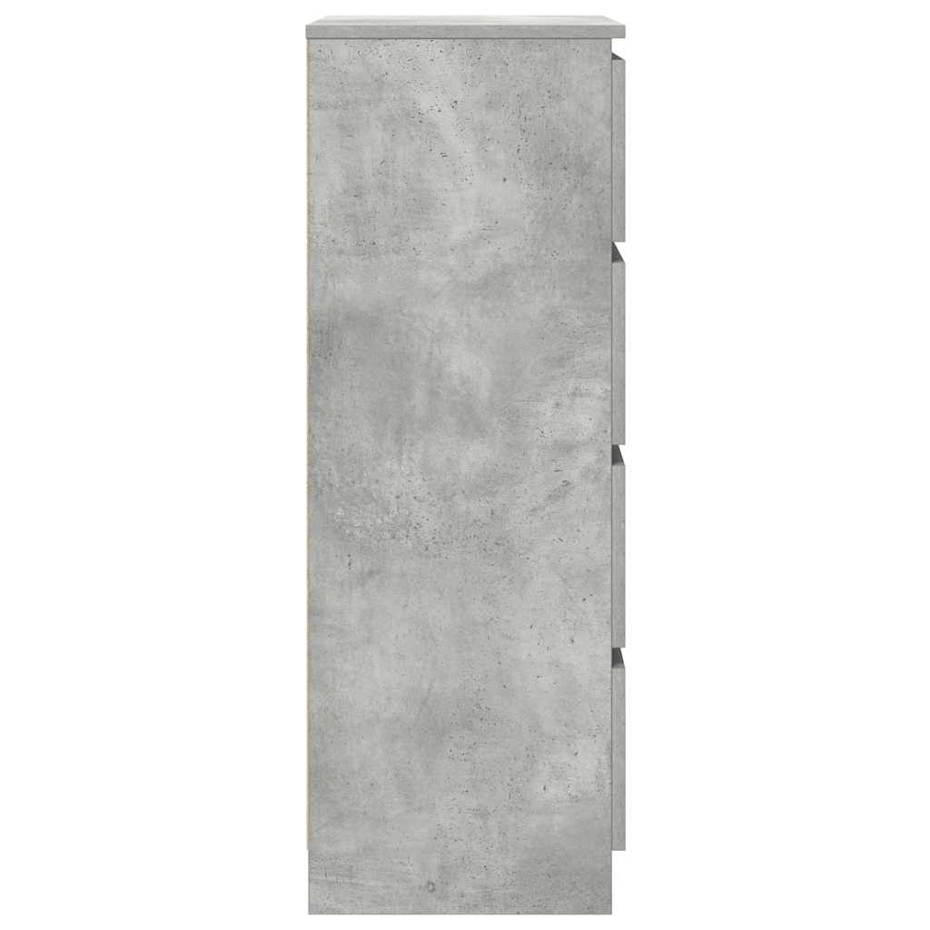 Skjenk Betonggrå 60X35X98,5 Cm Konstruert Tre
