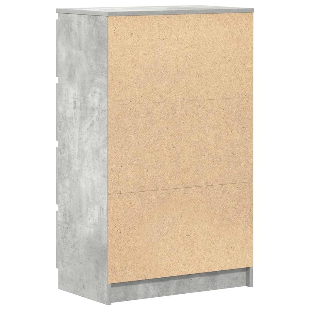 Skjenk Betonggrå 60X35X98,5 Cm Konstruert Tre