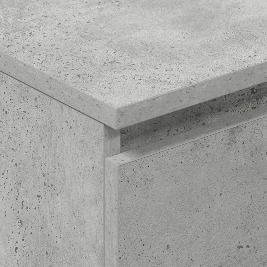 Skjenk Betonggrå 60X35X98,5 Cm Konstruert Tre
