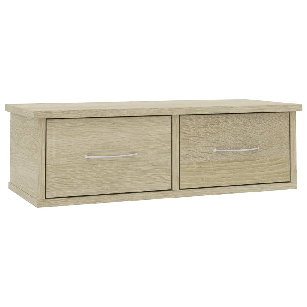 Veggskuff Sonoma Eik 60X26X18,5 Cm Konstruert Tre