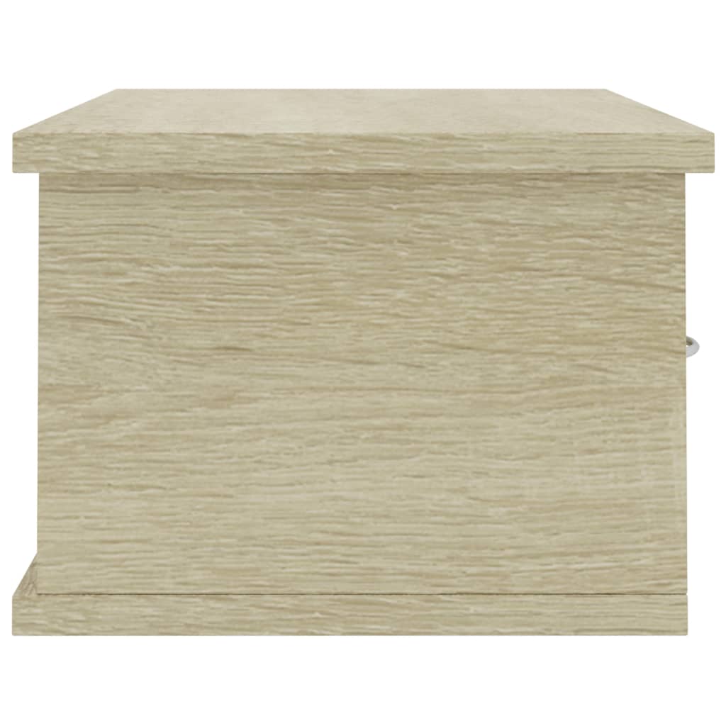 Veggskuff Sonoma Eik 60X26X18,5 Cm Konstruert Tre