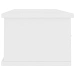 Vegghylle Med Skuff Hvit 88X26X18,5 Cm Konstruert Tre
