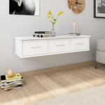 Vegghylle Med Skuff Hvit 88X26X18,5 Cm Konstruert Tre