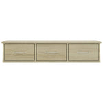 Vegghylle Med Skuff Sonoma Eik 88X26X18,5 Cm Konstruert Tre