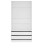 Garderobe Hvit 100X50X200 Cm Konstruert Tre
