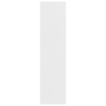 Garderobe Med Skuffer Hvit 50X50X200 Cm Konstruert Tre