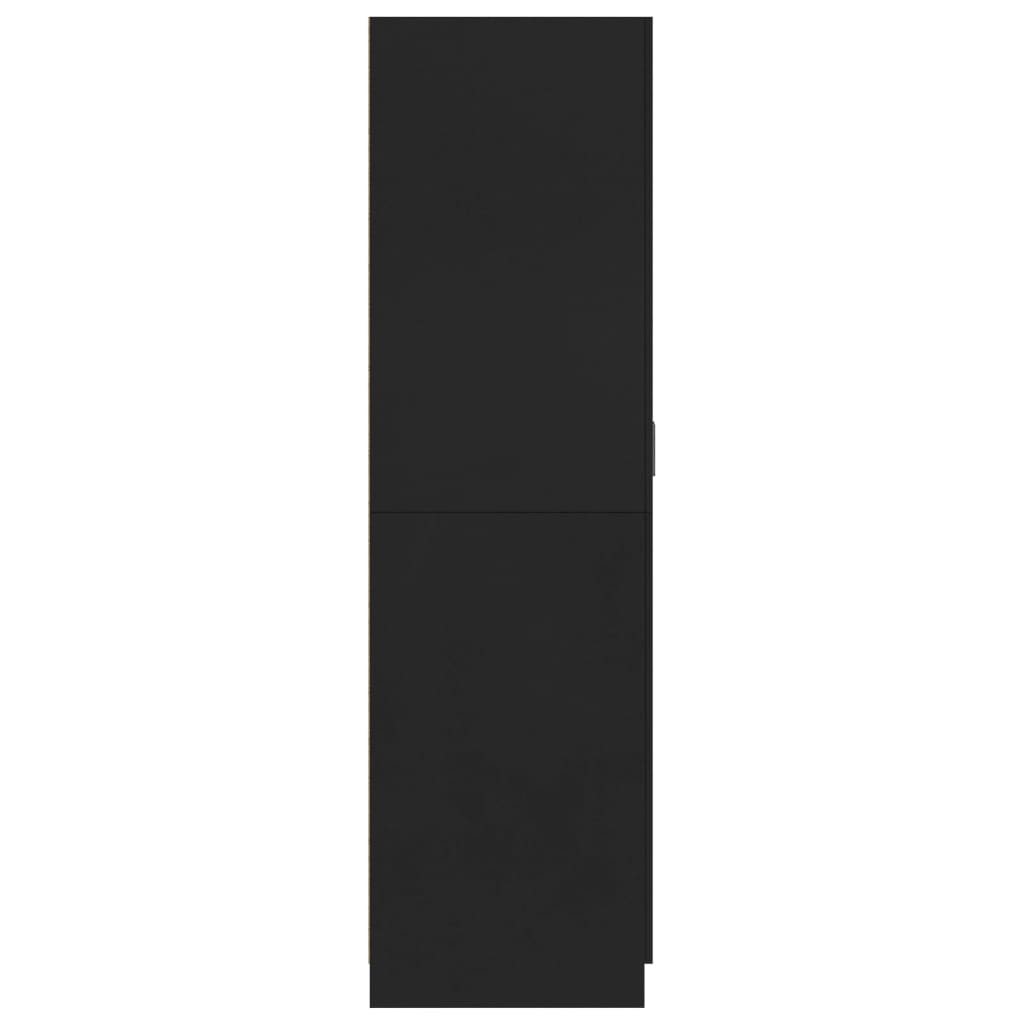 Garderobe Svart 80X52X180 Cm Konstruert Tre