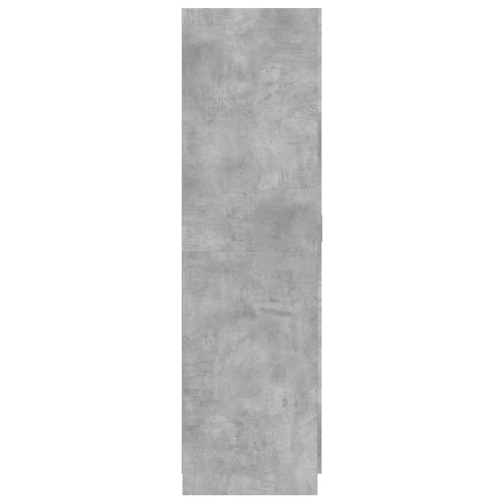 Garderobe Betonggrå 80X52X180 Cm Konstruert Tre