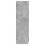 Garderobe Betonggrå 80X52X180 Cm Konstruert Tre