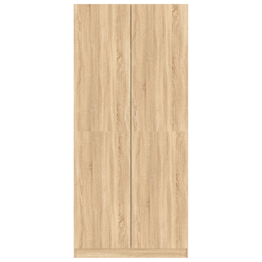Garderobe Sonoma Eik 90X52X200 Cm Konstruert Tre