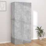 Garderobe Betonggrå 90X52X200 Cm Konstruert Tre