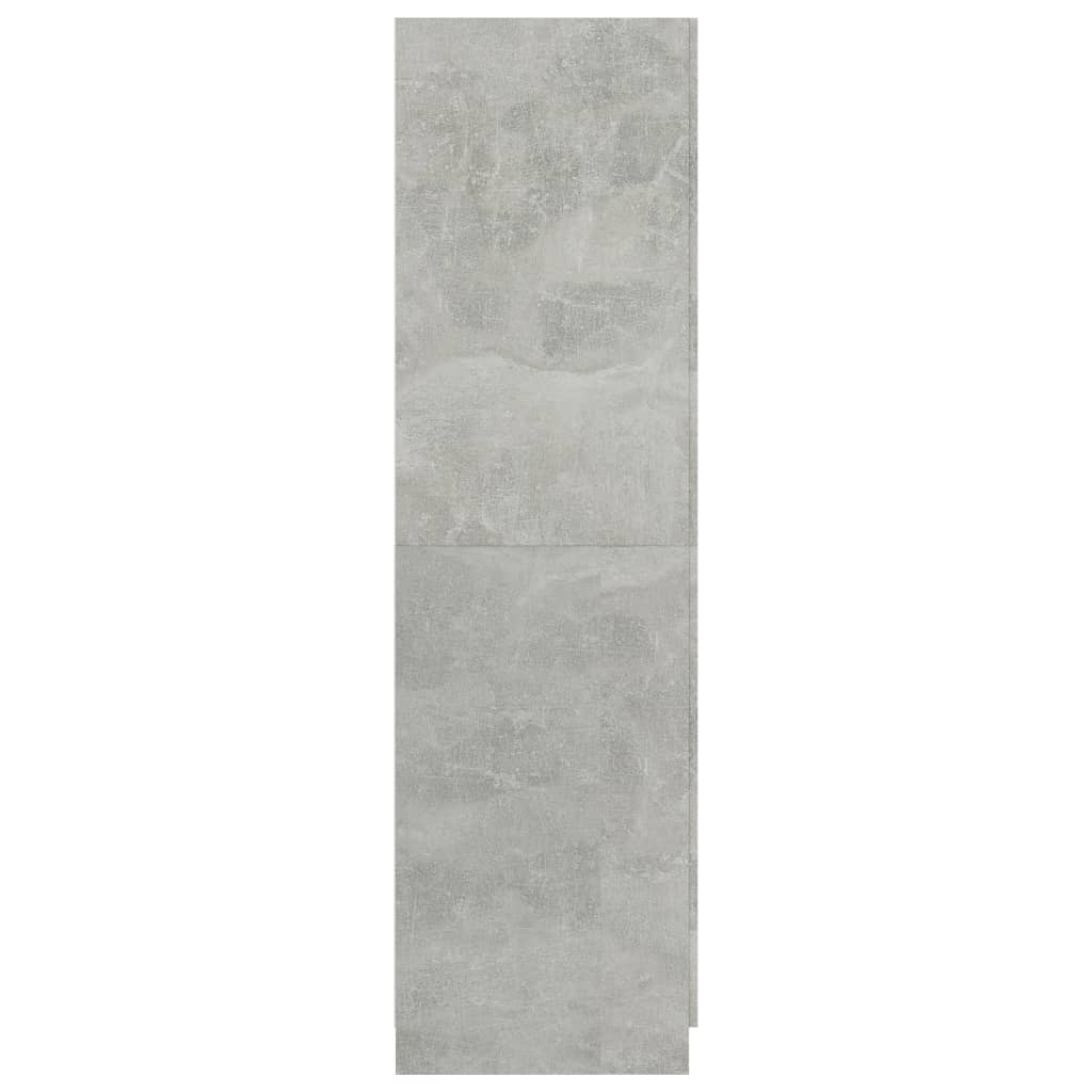 Garderobe Betonggrå 80X52X180 Cm Konstruert Tre