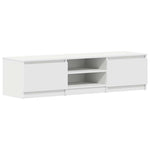 Tv-Benk Hvit 140X40X35,5 Cm Konstruert Tre