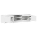 Tv-Benk Hvit 140X40X35,5 Cm Konstruert Tre
