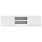 Tv-Benk Hvit 140X40X35,5 Cm Konstruert Tre