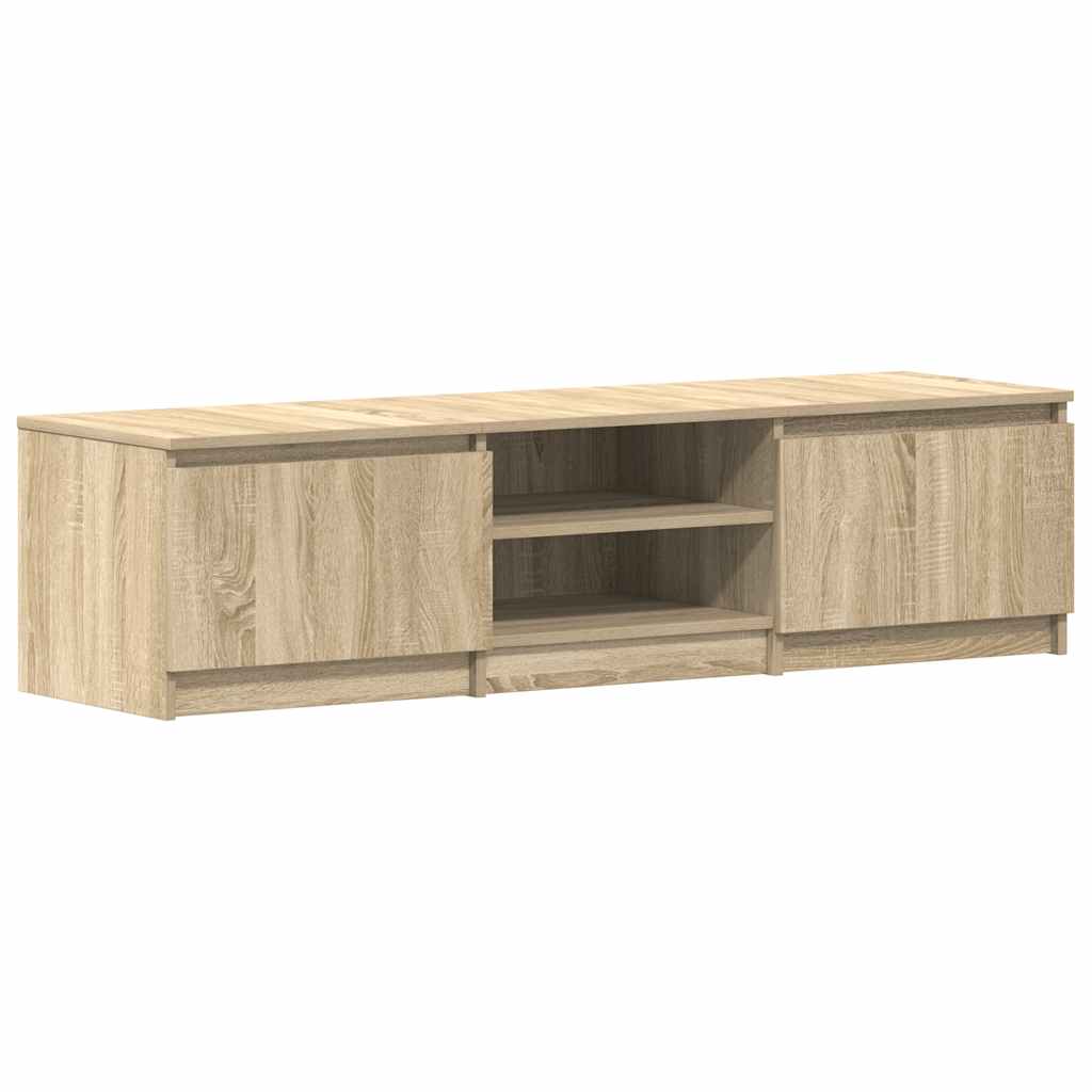 Tv-Benk Sonoma Eik 140X40X35,5 Cm Konstruert Tre