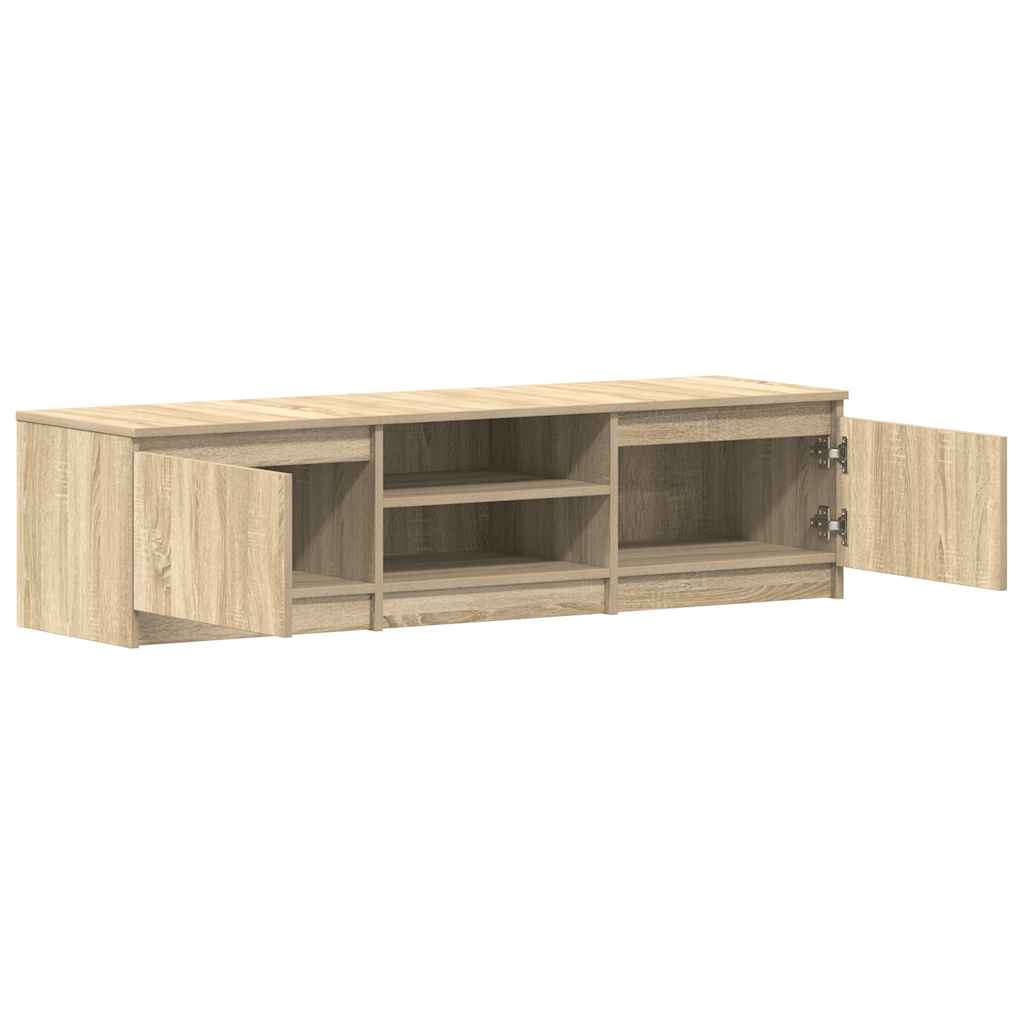 Tv-Benk Sonoma Eik 140X40X35,5 Cm Konstruert Tre
