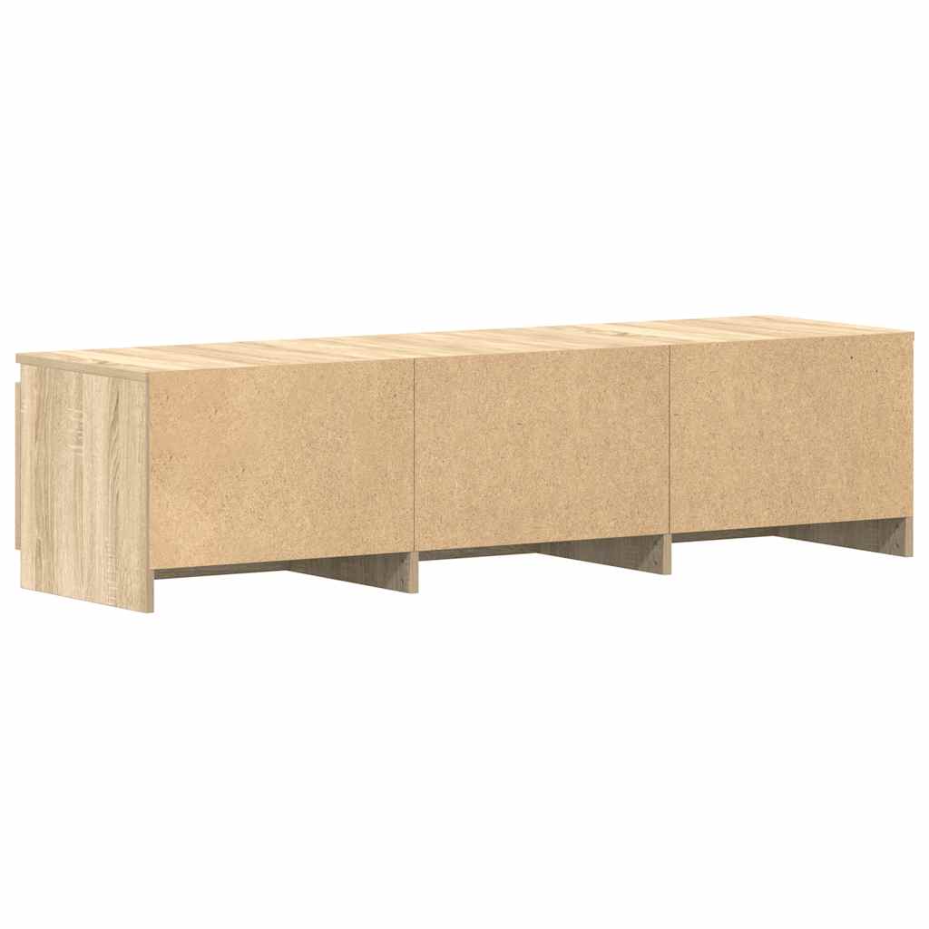 Tv-Benk Sonoma Eik 140X40X35,5 Cm Konstruert Tre