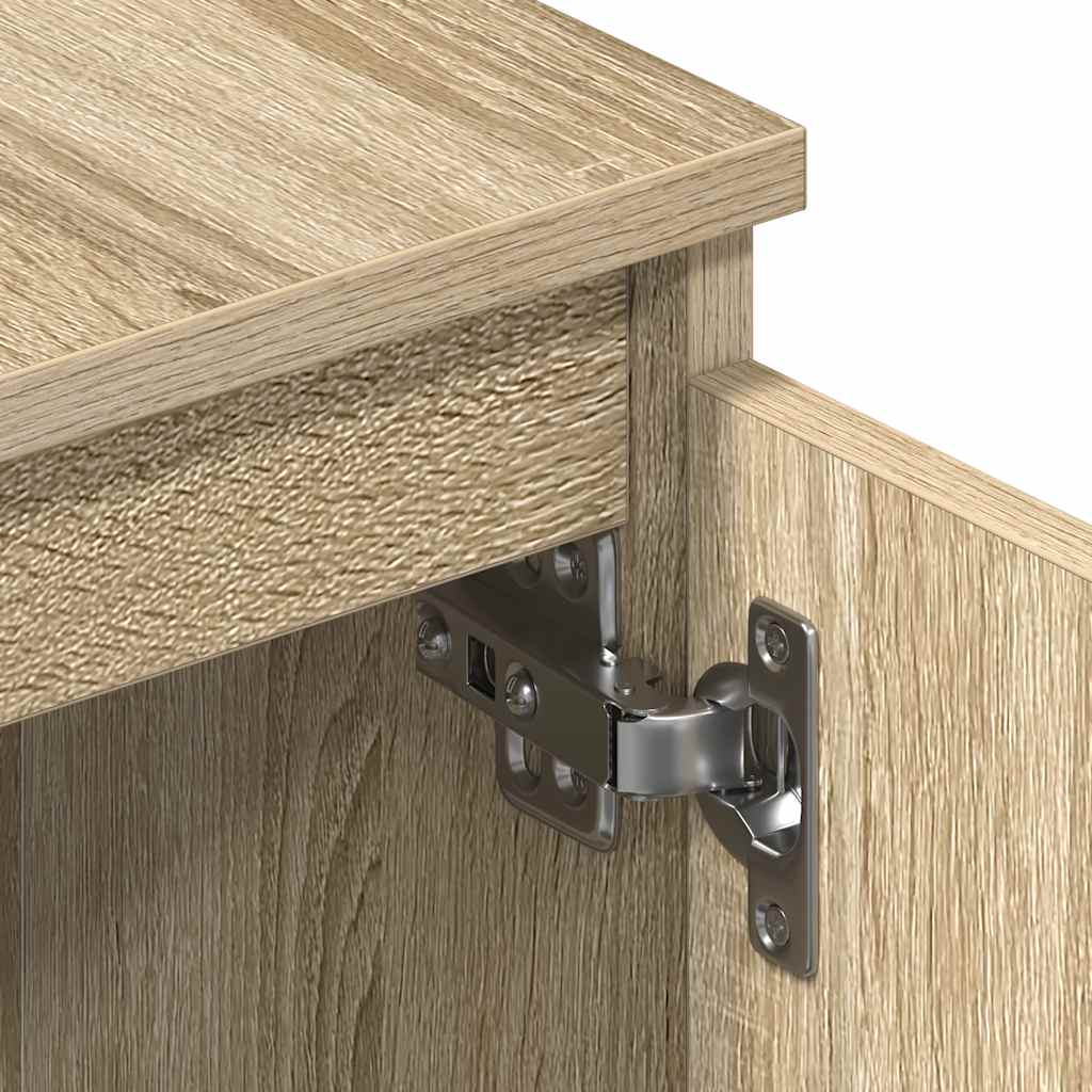 Tv-Benk Sonoma Eik 140X40X35,5 Cm Konstruert Tre