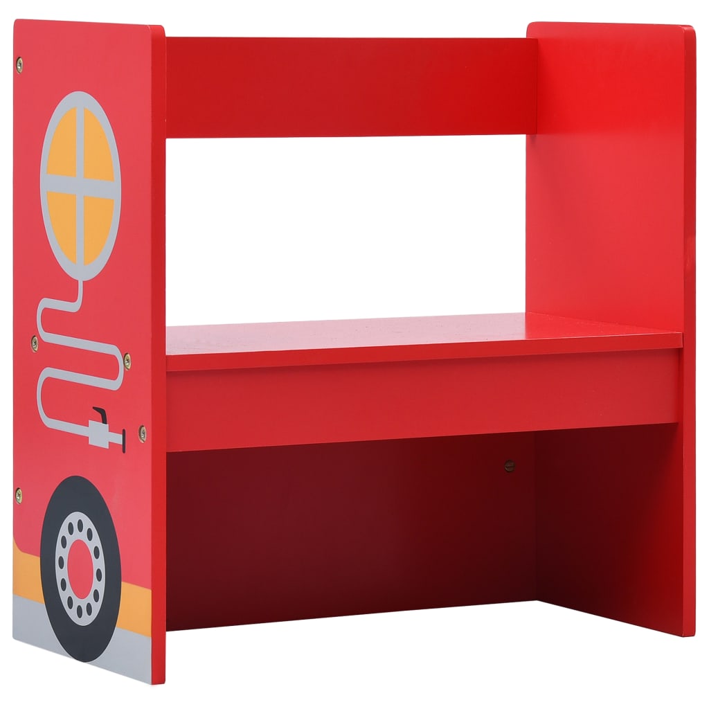 Barnebord Og Stolsett 3 Deler Brannbildesign Tre