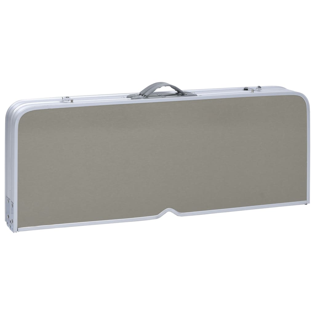 Foldbart Campingbord Med 4 Seter Stål Aluminium