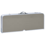 Foldbart Campingbord Med 4 Seter Stål Aluminium