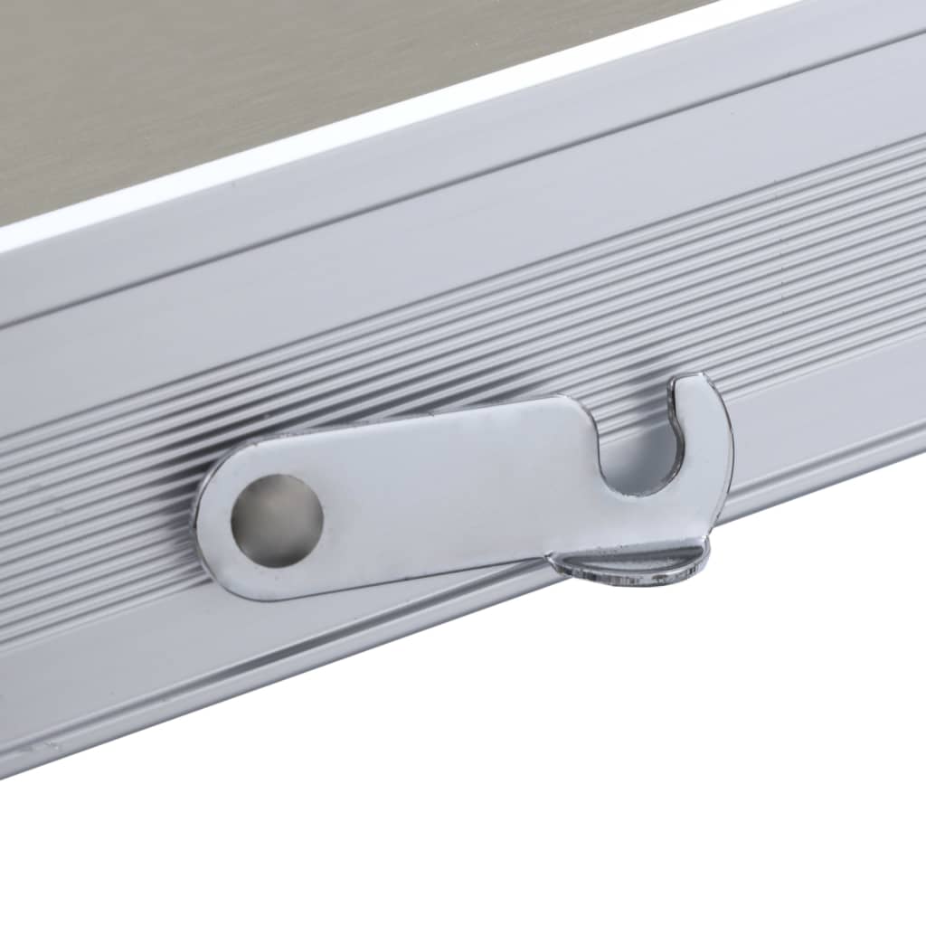 Foldbart Campingbord Med 4 Seter Stål Aluminium