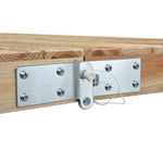 Foldbart Campingbord Med 4 Seter Stål Aluminium