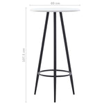 Barbord Hvit 60X107,5 Cm Mdf