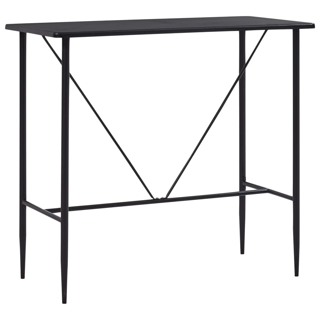 Barbord Svart 120X60X110 Cm Mdf