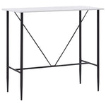 Barbord Hvit 120X60X110 Cm Mdf