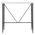 Barbord Hvit 120X60X110 Cm Mdf
