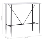 Barbord Hvit 120X60X110 Cm Mdf