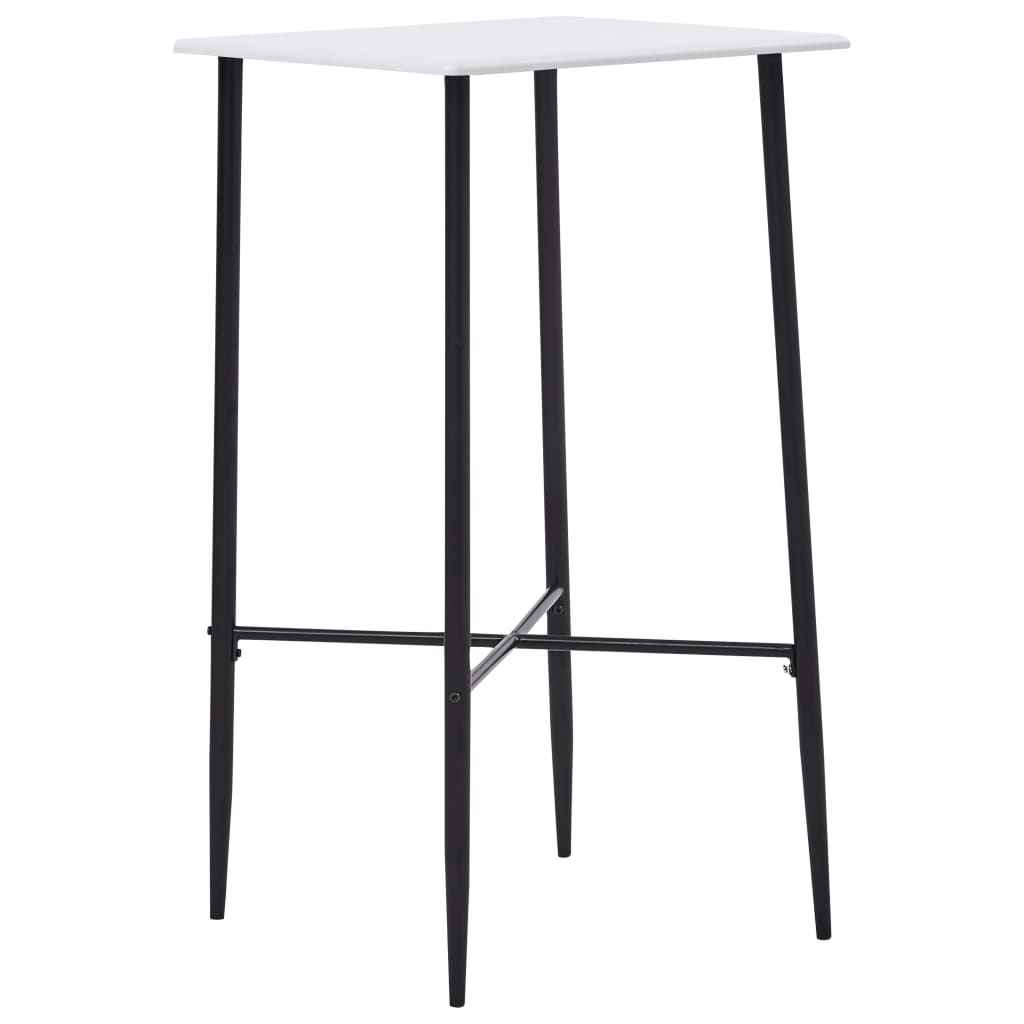 Barbord Hvit 60X60X111 Cm Mdf