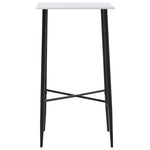Barbord Hvit 60X60X111 Cm Mdf