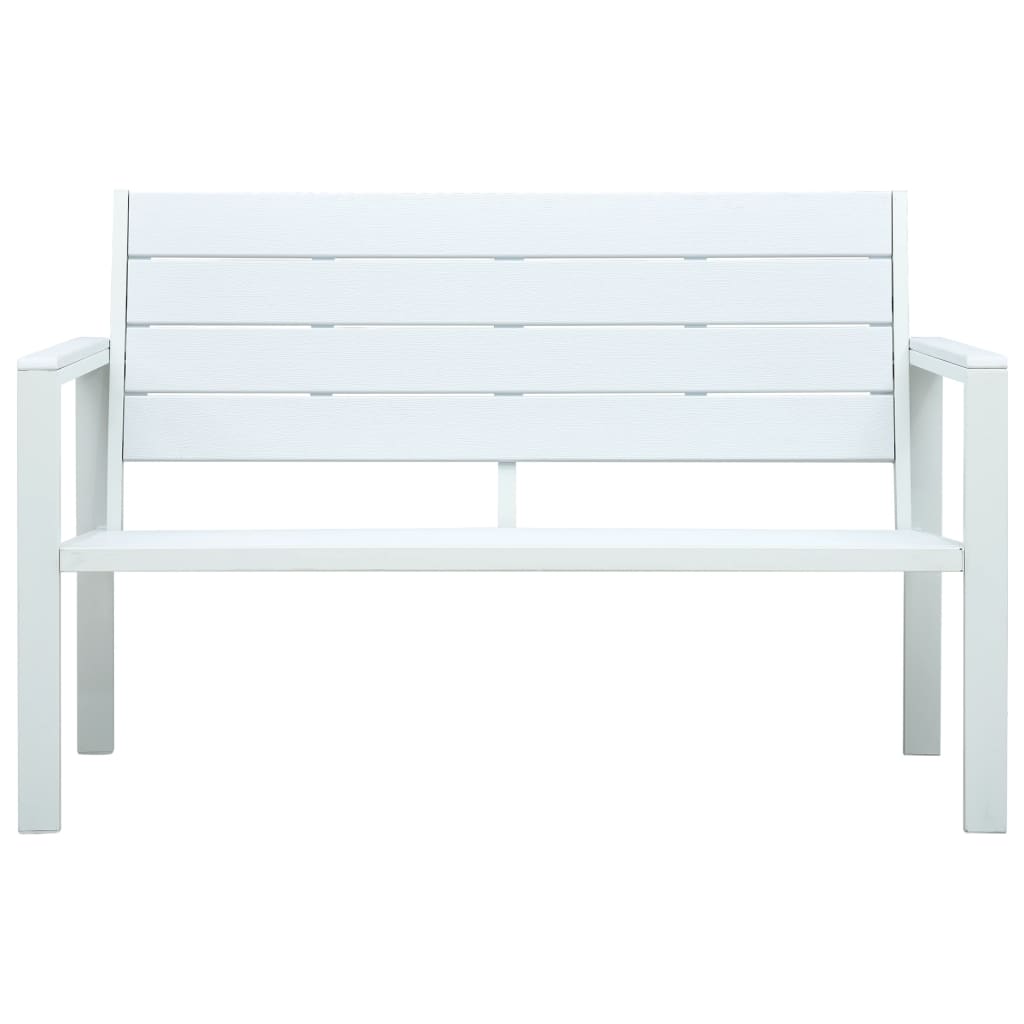 Hagebenk 120 Cm Hdpe Hvit Treutseende
