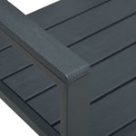 Hagebenk 120 Cm Hdpe Grå Treutseende