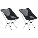 Sammenleggbare Campingstoler 2 Stk Veske 54X50X56 Cm Aluminium