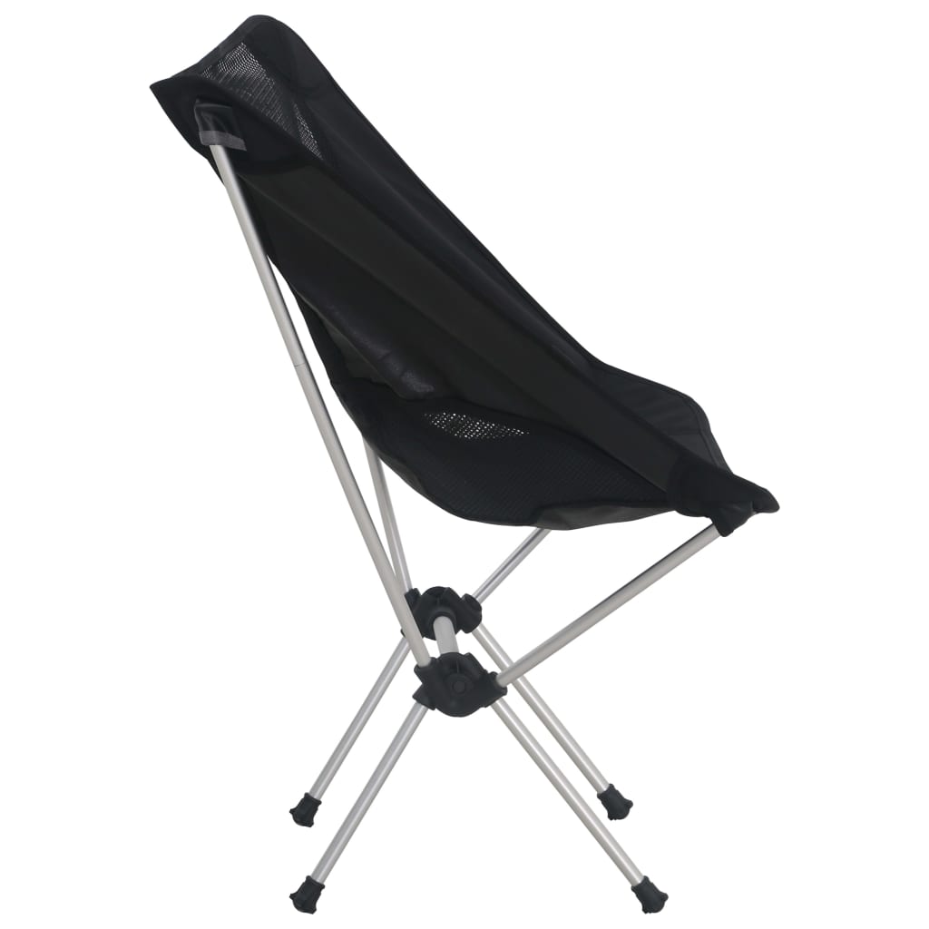 Sammenleggbare Campingstoler 2 Stk Veske 54X50X56 Cm Aluminium