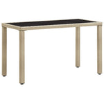 Hagebord Beige 123X60X74 Cm Polyrotting