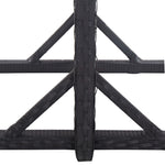 Hagebord Svart 110X53X72 Cm Glass Og Polyrotting
