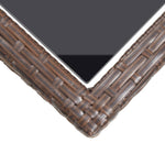 Hagebord Brun 110X53X72 Cm Glass Og Polyrotting