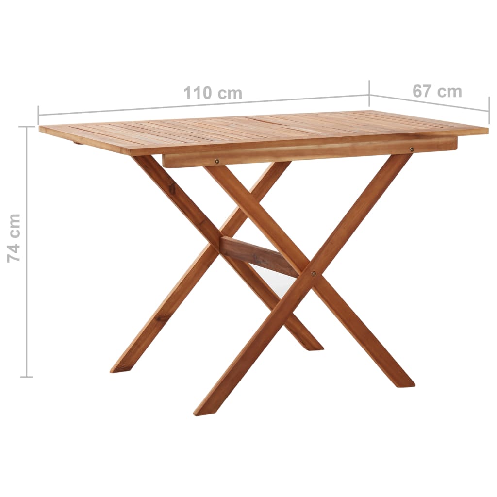 Hagebord 110X67X74 Cm Heltre Akasie